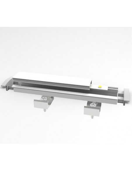 ALP-001 - BLACK ANODIZED LED Aluminium profile - Low with flange - 2m