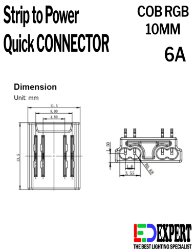 CONN S2P 10 C RGB SIZE