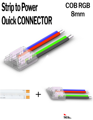 8mm cob rgb connector