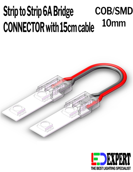 8mm Strip to Strip Bridge LED connector with strip