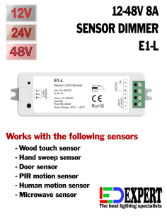 E1-L LED SENSOR DIMMER