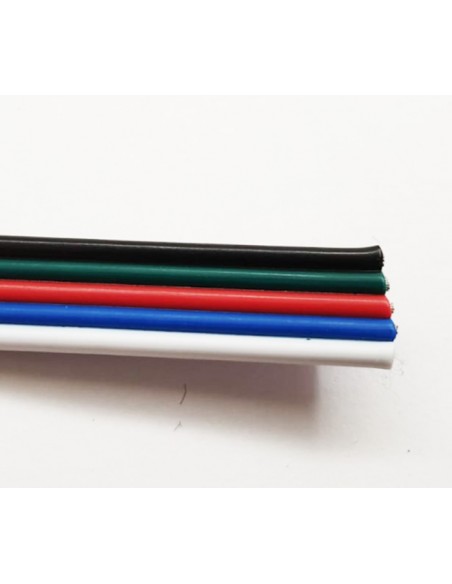RGBW  flat cable 20AWG - 0.5mm2 - 5 cores