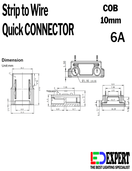 size of s2w connector