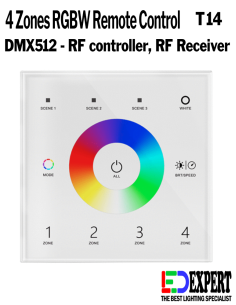 t14 white rgbw wall controller