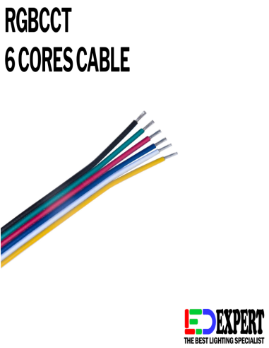 6C 20AWG RGB-CCT