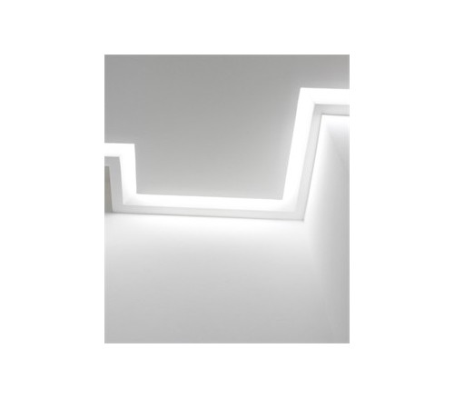 2.5m Extra wide BLACK LED Aluminium profile - with no flange - Alp-7535-B