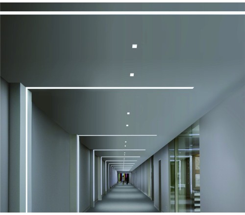 2.5m Extra wide BLACK LED Aluminium profile - with no flange - Alp-7535-B