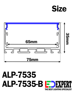 alp-7535-b black led profile 2