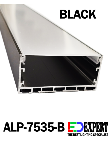 alp-7535-b black led profile