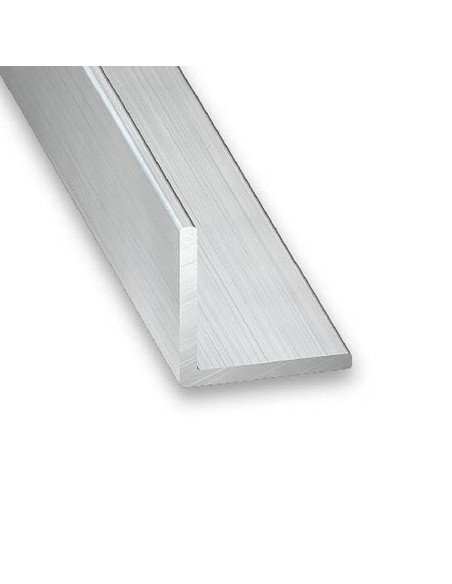 Raw Aluminium Equal Corner Profile - 15mm x 12mm x 2m