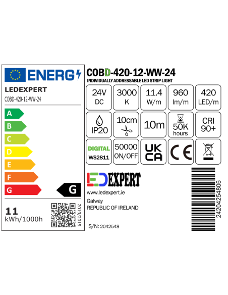 WHITE COB DIGITAL PIXEL STRIP LEDEXPERT