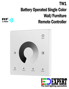 Slim Wall Touch Switch TW1 White