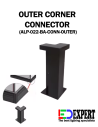 OUTER CONNECTOR FOR SKIRTING PROFILE
