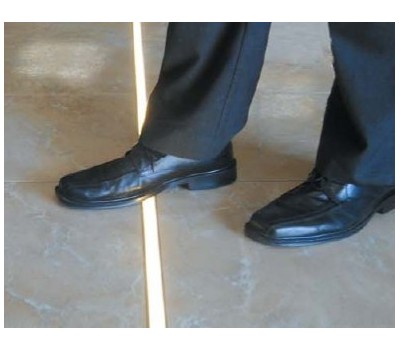 Heavy duty Tile/Floor LED Aluminium profile - with diffuser - 2 m - with Flange