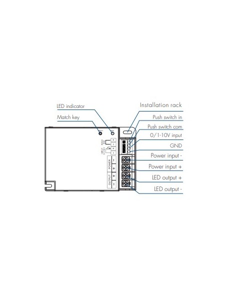 V1-T 20A single color RF RF LED dimmer parts