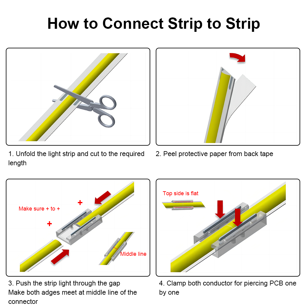 CONNECT STRIP TO STRIP CONNECTOR